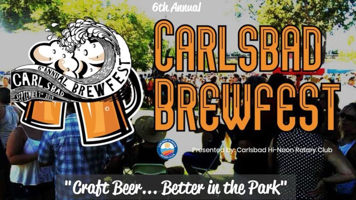 6th Annual Carlsbad Brew Fest event artwork