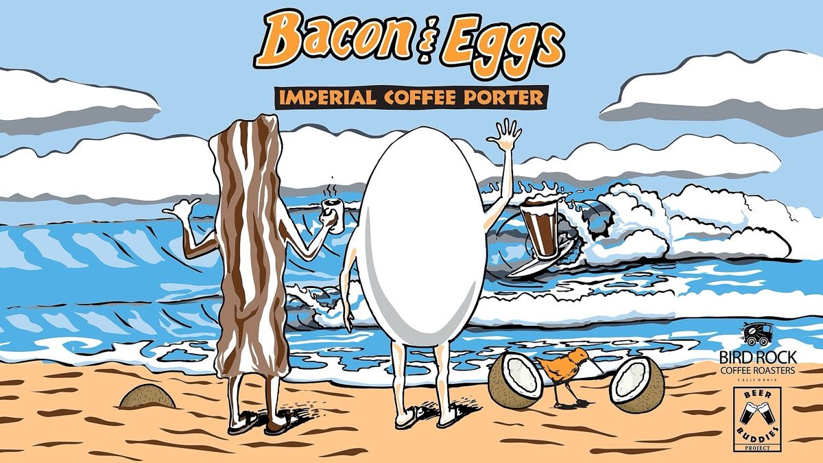 Bacon & Eggs Imperial Coffee Porter Can Release event artwork