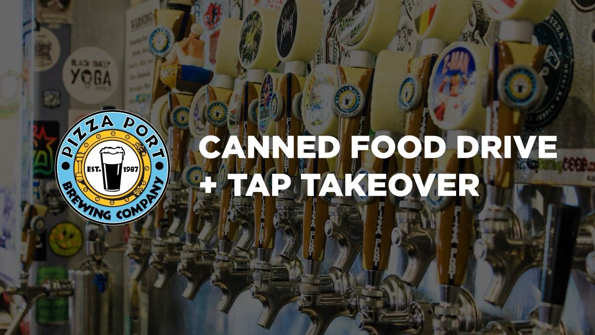Canned Food Drive & Tap Takeover event artwork