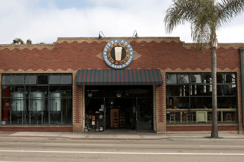 Pizza Port Carlsbad Village brewpub exterior