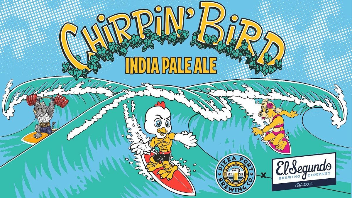 Chirpin' Bird IPA (El Segundo Collab) Can Release event artwork
