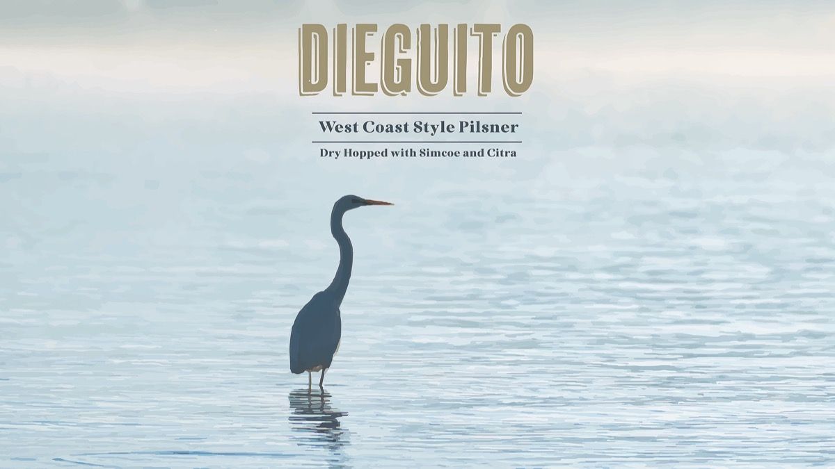 Dieguito West Coast Pilsner Can Release event artwork