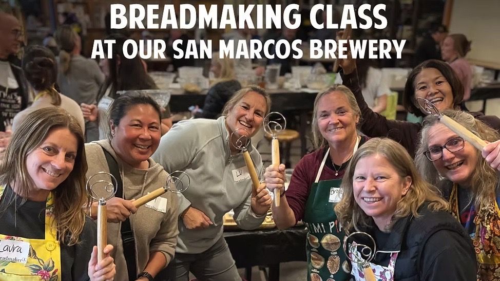 Grainbakers Breadmaking Class at Pizza Port Tasting Room San Marcos event artwork
