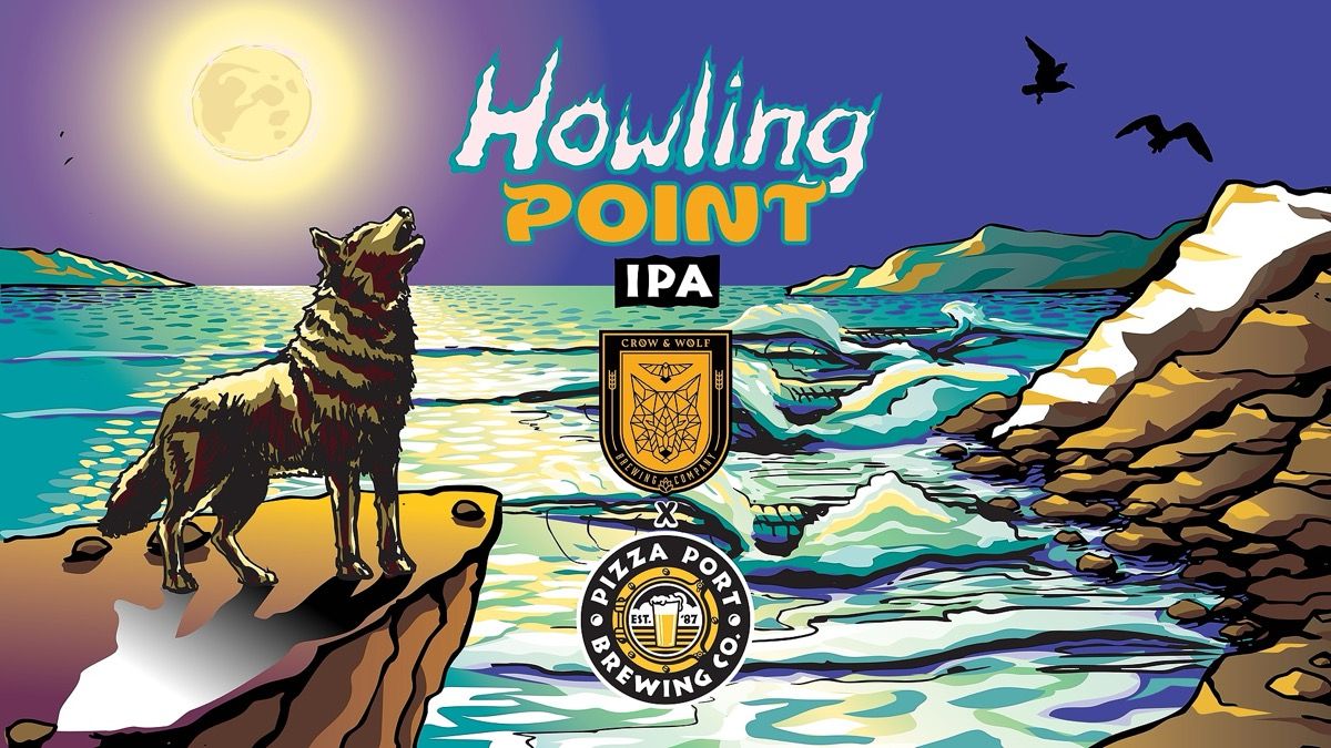 Howling Point IPA (Crow and Wolf Collab) Can Release event artwork