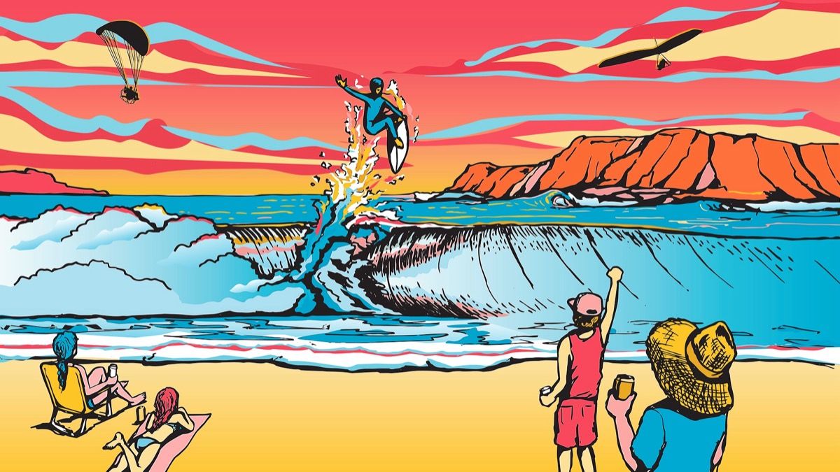 Ocean Air Hazy IPA Can Release event artwork