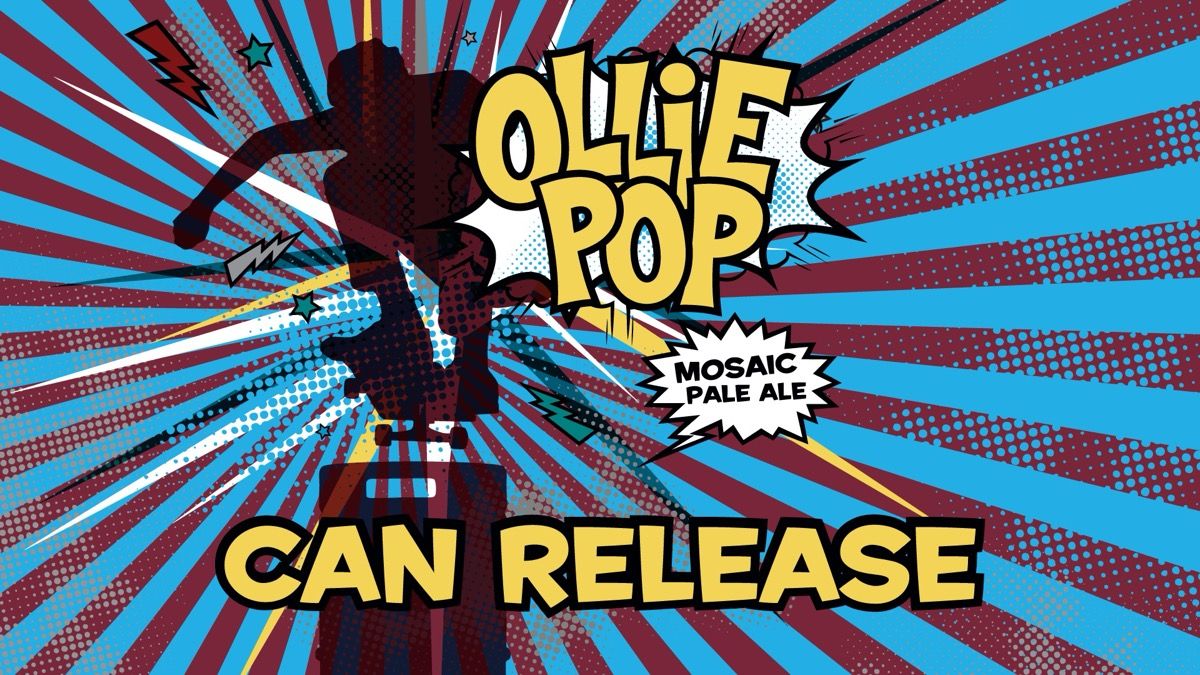 Ollie Pop Can Release event artwork