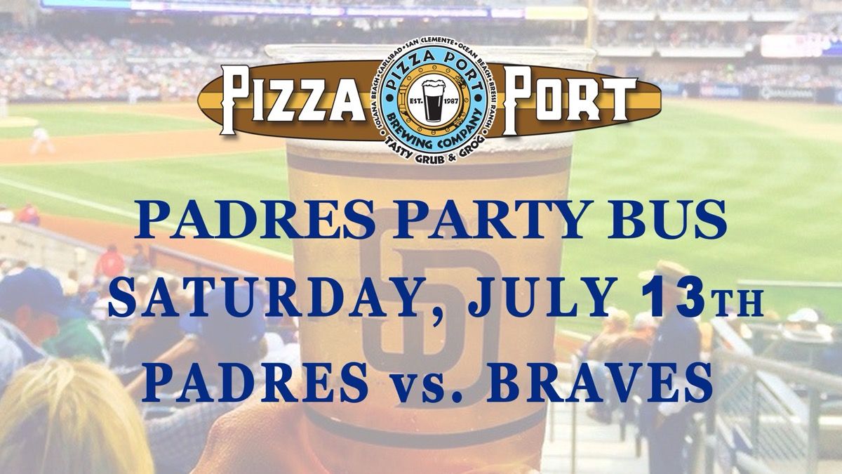 Padres Party Bus event artwork