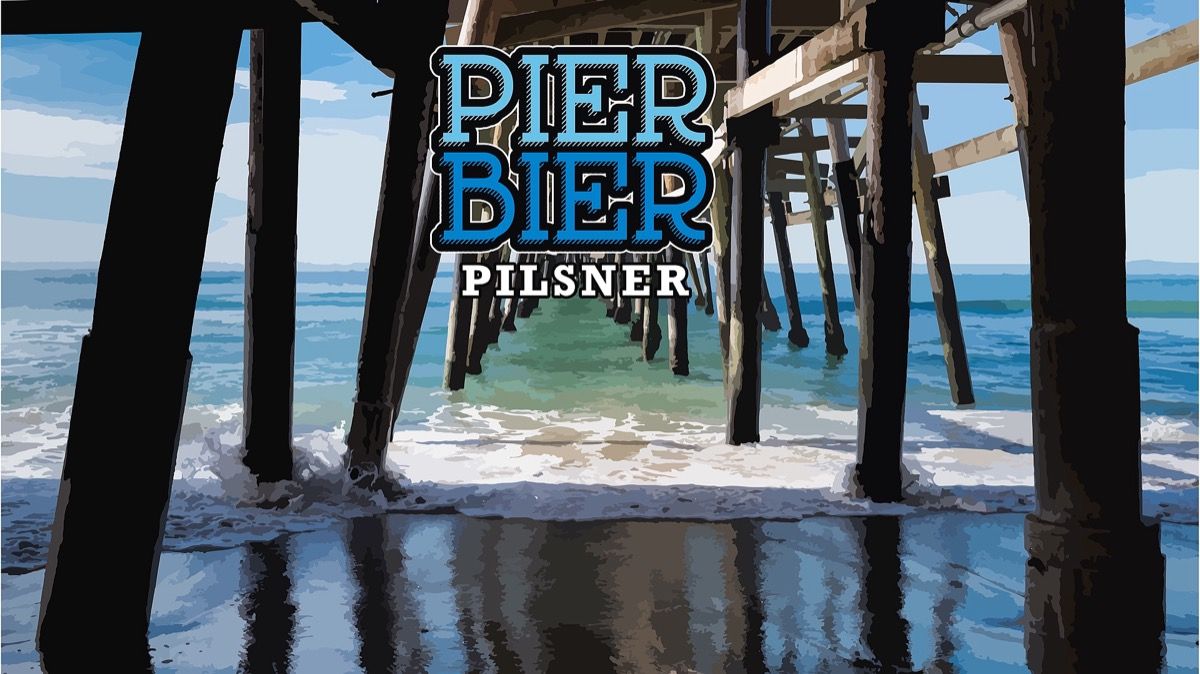 Pier Bier Pilsner Can Release event artwork