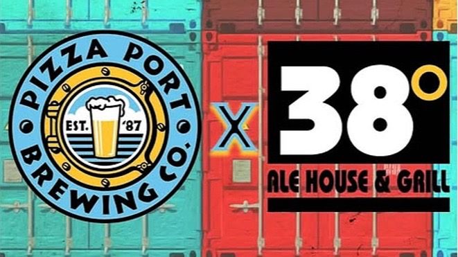 Pizza Port Brewing x 38 Degrees Alehouse: Flight and Bite Night event artwork