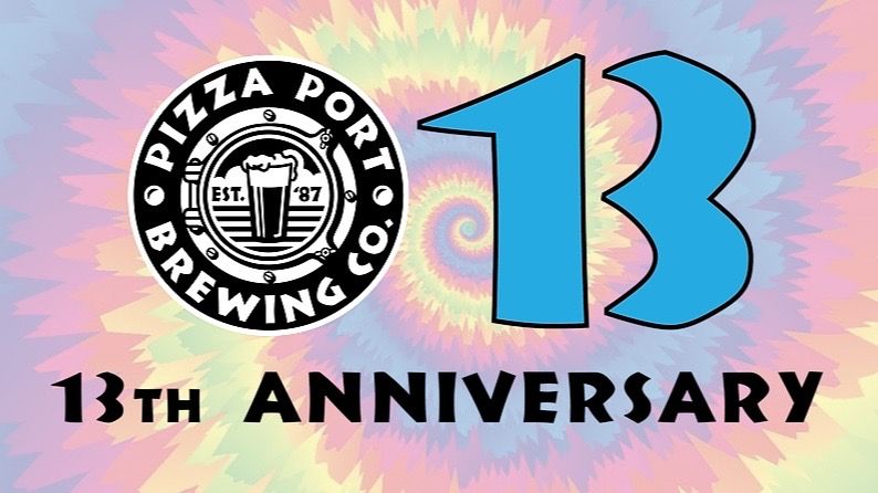Pizza Port OB 13th Anniversary event artwork