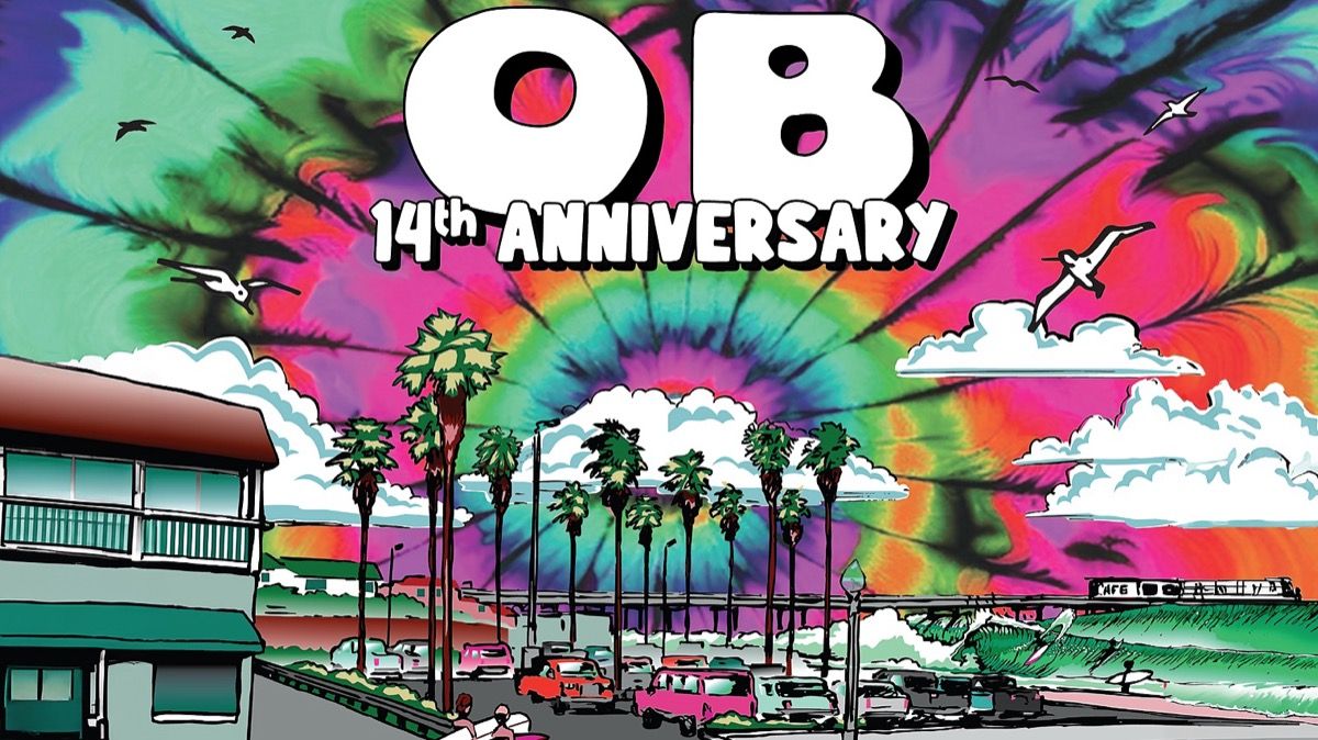 Pizza Port Ocean Beach 14th Anniversary Party event artwork