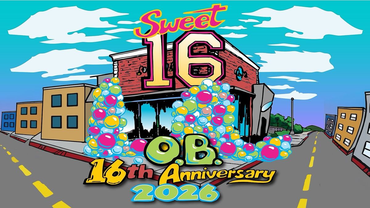 Pizza Port Ocean Beach Sweet 16 Anniversary Party event artwork