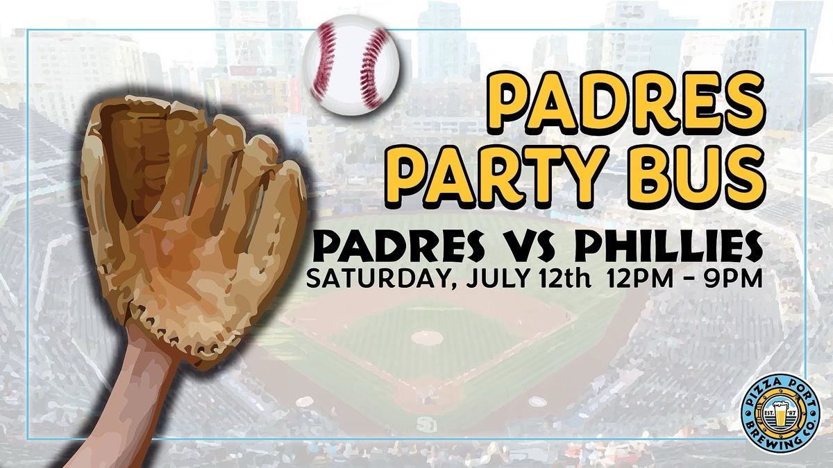 Pizza Port Padres Party Bus (Padres Vs Phillies) event artwork
