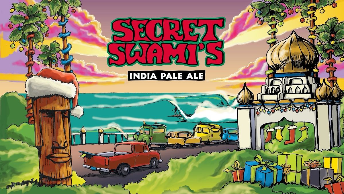 Secret Swami's IPA Can Release event artwork