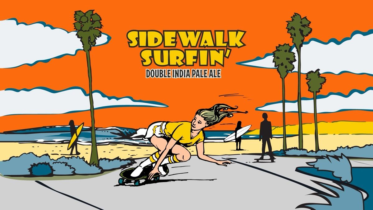 Sidewalk Surfin' Can Release event artwork