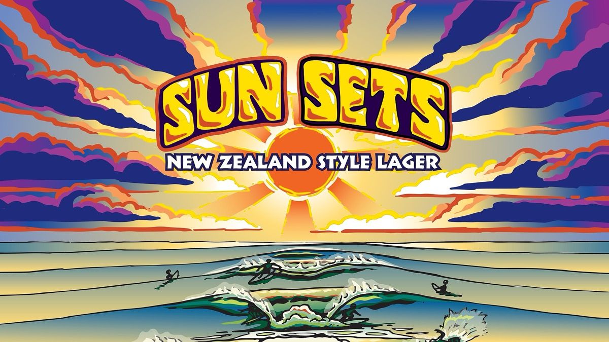 Sun Sets New Zealand Style Lager Can Release event artwork