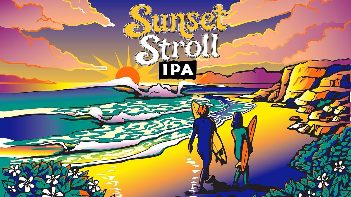 Sunset Stroll IPA Can Release event artwork