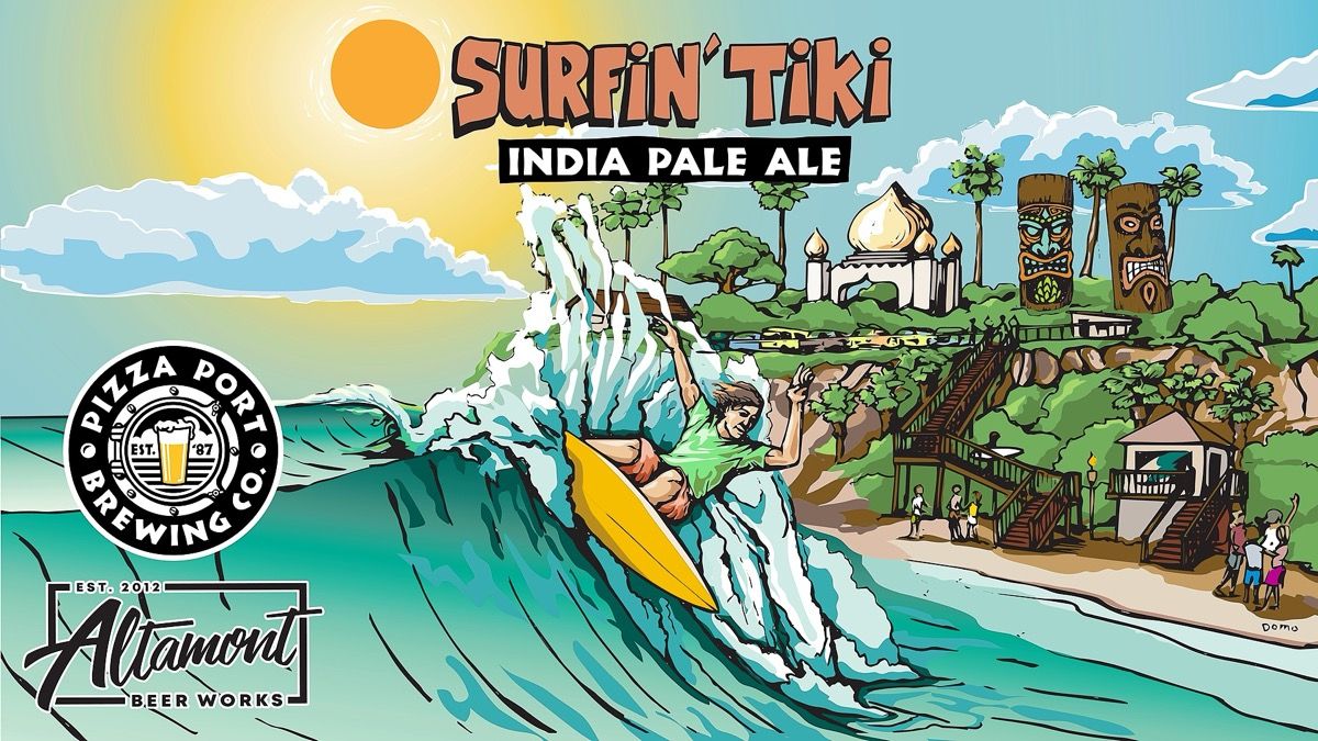 Surfin' Tiki IPA (Altamont Collab) Can Release event artwork