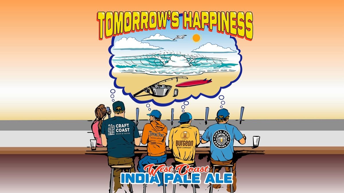 Tomorrow's Happiness IPA Can Release/ Port Side Party event artwork