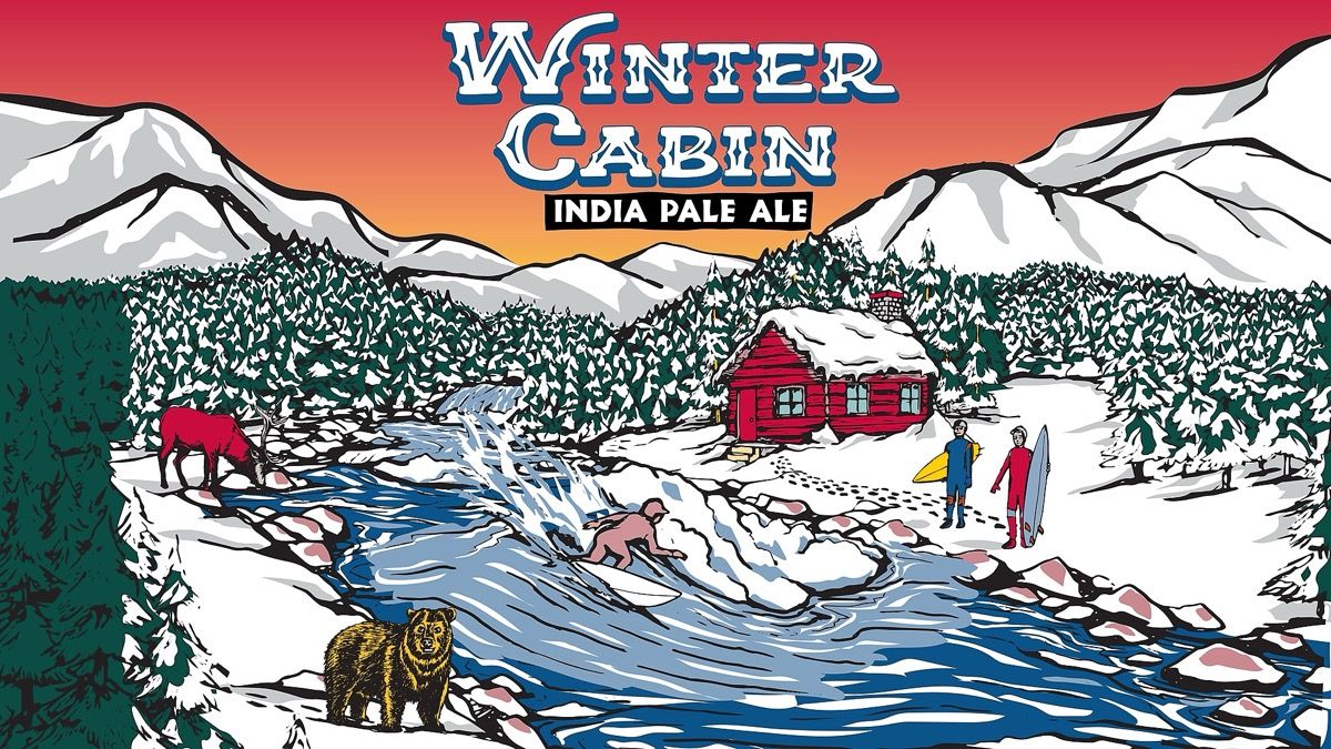 Winter Cabin IPA Can Release event artwork